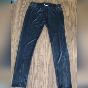 Black Snakeskin Pattern Leggings